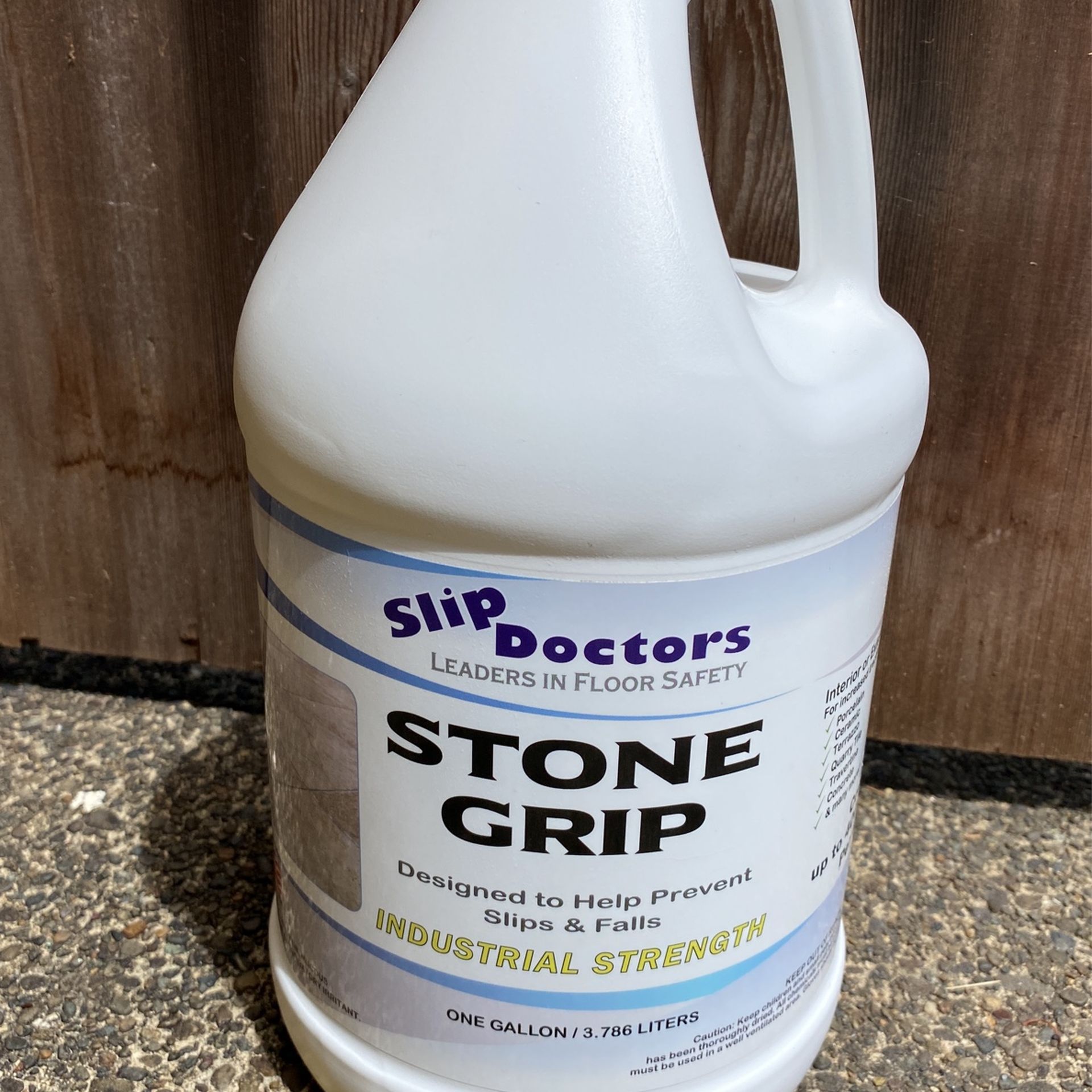 NEW Stone Grip Industrial (Gallon) Non-Slip Floor Treatment for Tile and Stone to Prevent Slippery Floors