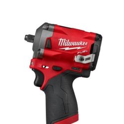 Milwaukee M12 FUEL 12-Volt Lithium-Ion Brushless Cordless Stubby 3/8 in. Impact Wrench (Tool-Only)