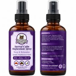 Handmade Magnesium Spray 4 oz, Dead Sea Magnesium Chloride Body Spray, Lavender Frankincense Myrrh, Relaxing Mineral Mist