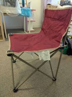 Folding Camping Chair – Burgundy