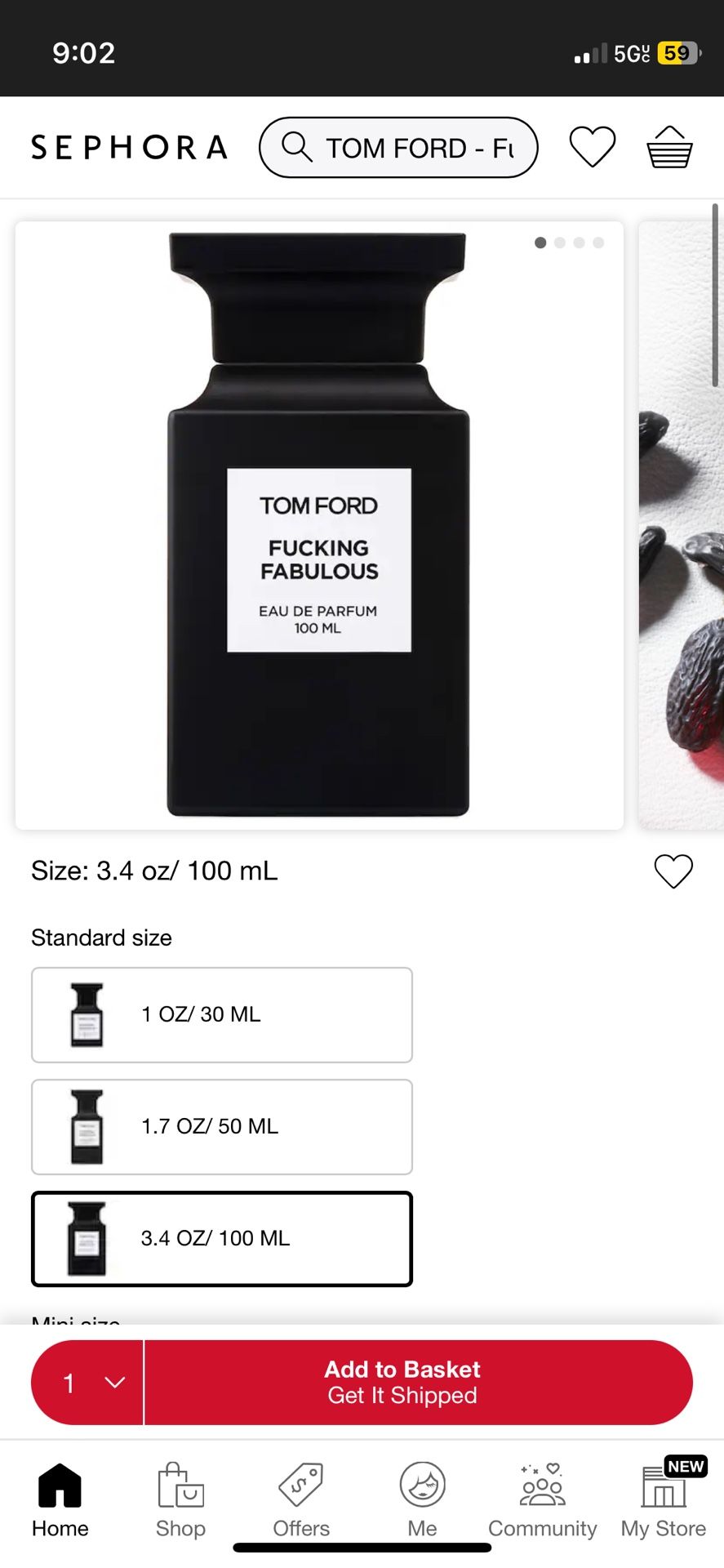 (new In Box)Tom Ford Fragrance 100ml