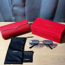 Cartier Blue Lens Sunglasses 