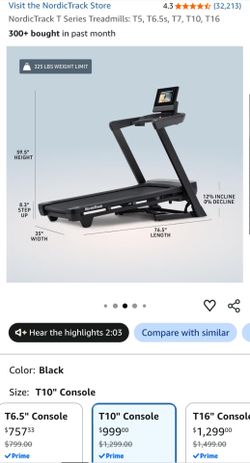 Barely Used NordicTrack T Series 10 Treadmill — Excellent Condition!