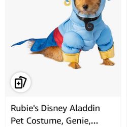 Cute Aladdin Genie Dog Costume