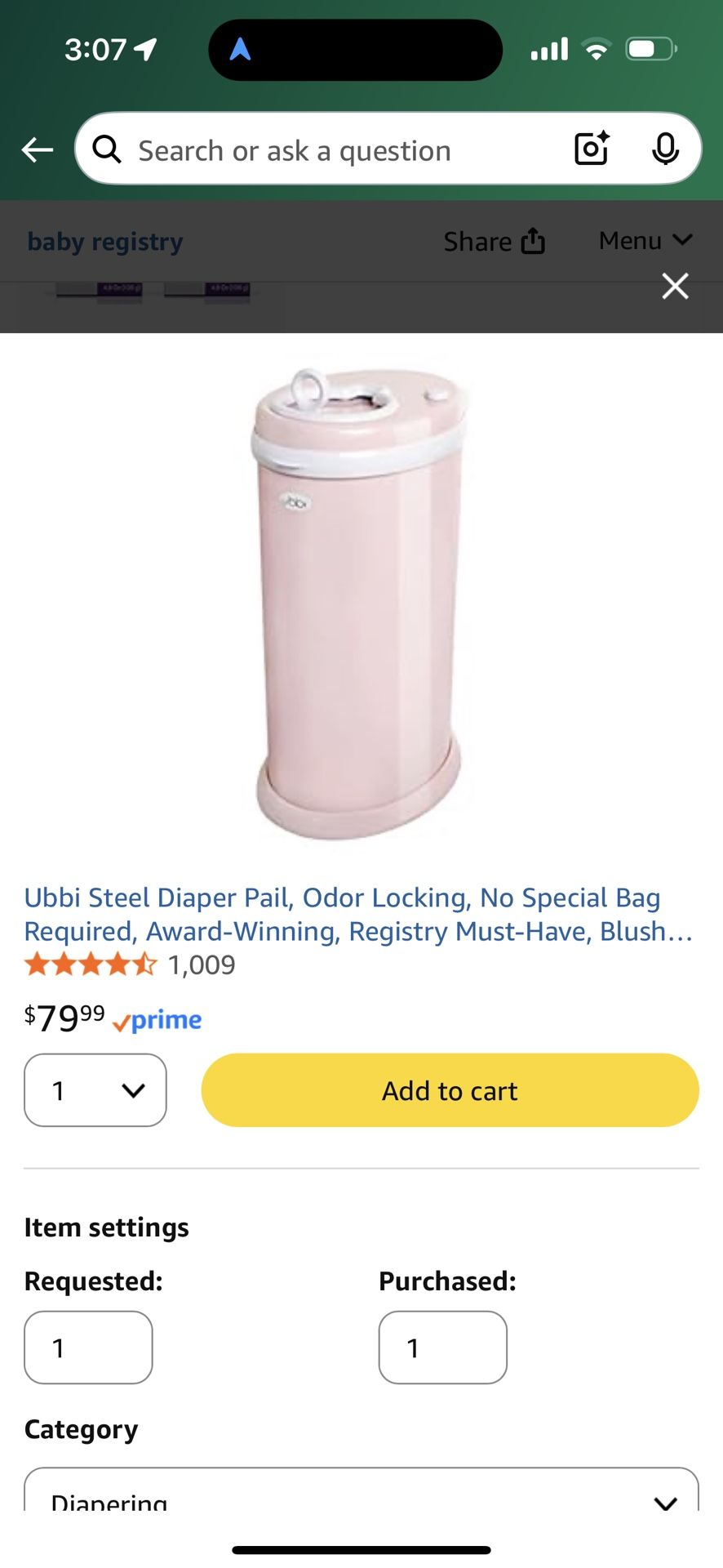 Ubbi Daiper Pail 