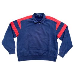 Polo Sport Ralph Lauren Colorblock Quarter Zip Crewneck Size XL