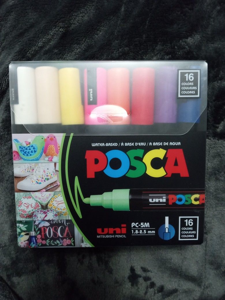 New Posca 16 Pack Paint Markers