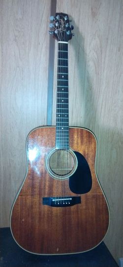 Takamine EF 349 Acoustic guitar Mahogany with soft case