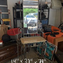 Entryway Table With Mirror