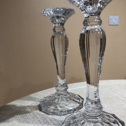 Pressed Crystals Candlesticks