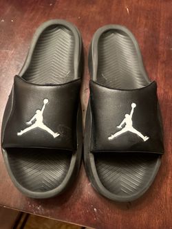 Black Air Jordan slide sz 14