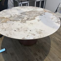Round Stone  Dining Table