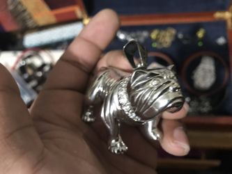 Bull dog stainless steel pendent