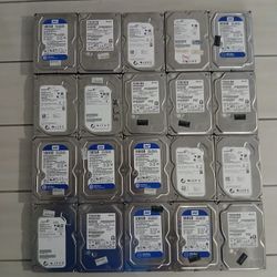 Lote com 20 HDs SATA 500GB – WD / Toshiba / Seagate – Testados e Funcionando 💻  ✅ Capacidade: 500GB cada ✅ Marcas: Western Digital (WD Blue), Toshiba