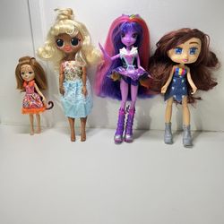 Dolls Mix lot 4 dolls