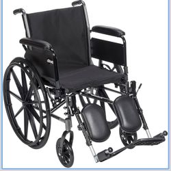 Cruiser III Light Weight Wheelchair with Flip Back Removable Arms, Desk Arms, Elevating Leg Rests, 20'' Seat