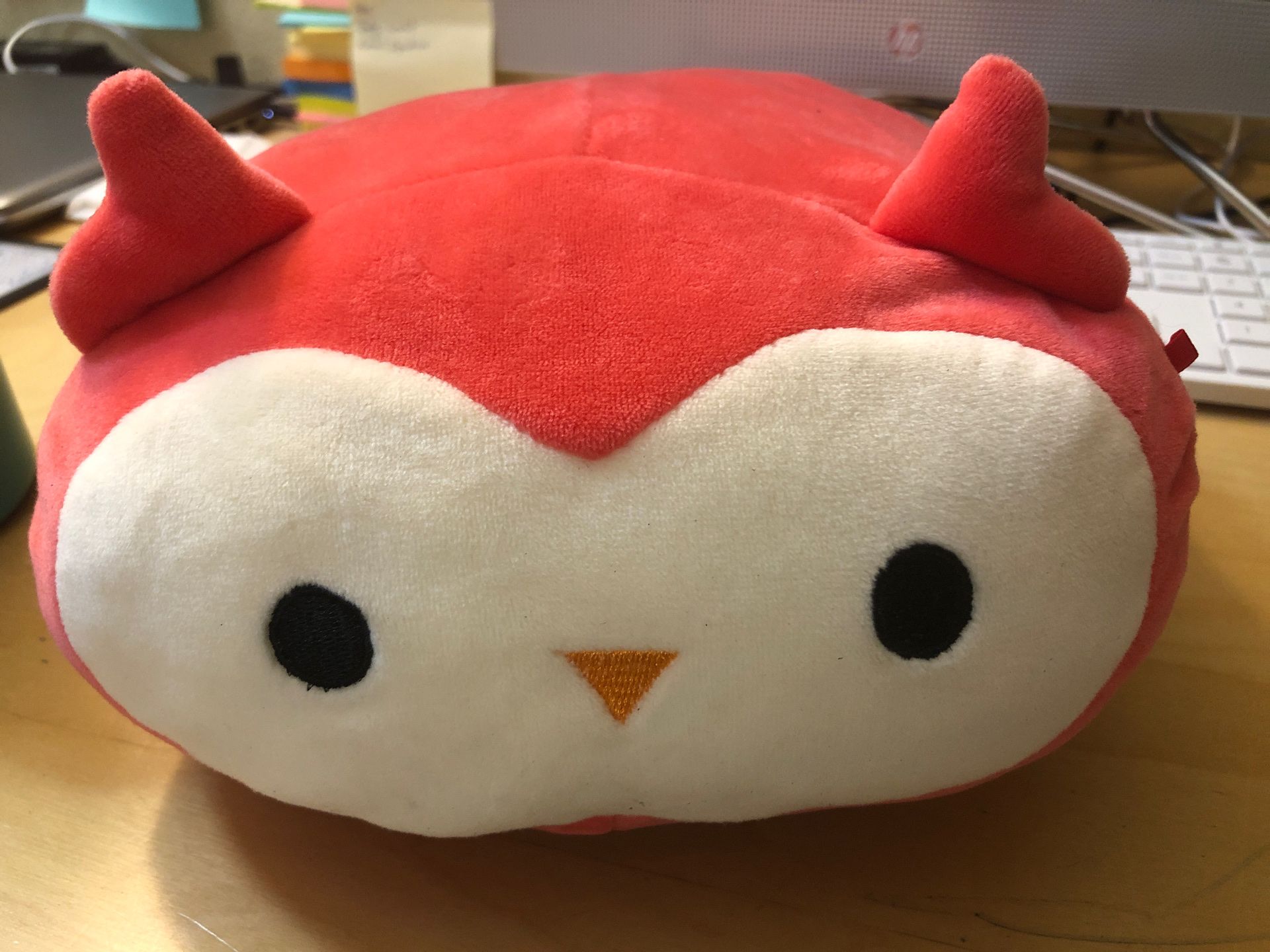 Red Owl Flat Pillow Squishmallow Plush Toy
