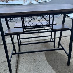 Industrial Pub/bar Dining Table And Bench