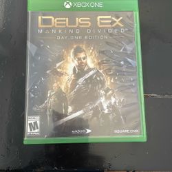 Deus Ex Mankind Divided Xbox One Game