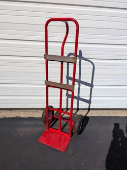 Sturdy Red Steel Hand Truck Dolly