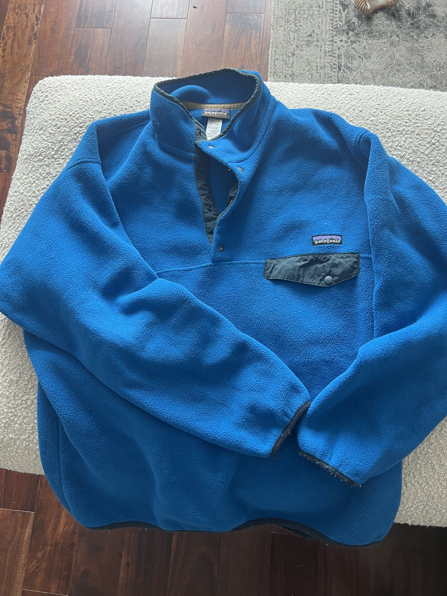 Mens L Patagonia Synchilla Snap Pullover