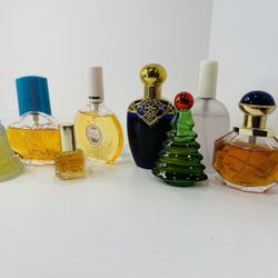 Vintage Women's Avon Perfume Lot of 7 Bottles Heather Mesmerize Lahana