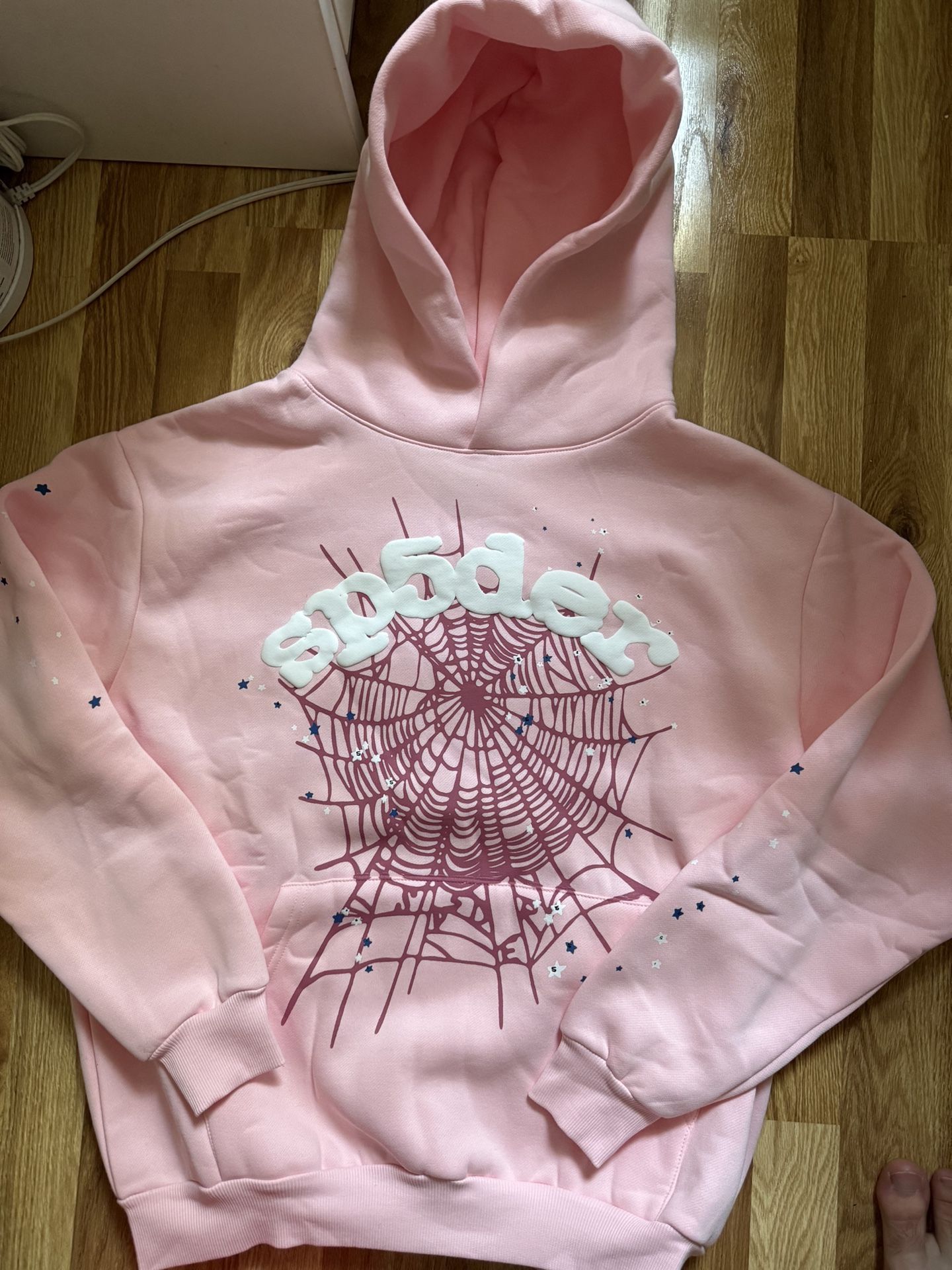 Pink Sp5der Web Hoodie