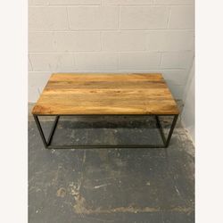 West Elm Box Frame Coffee Table - Raw Mango