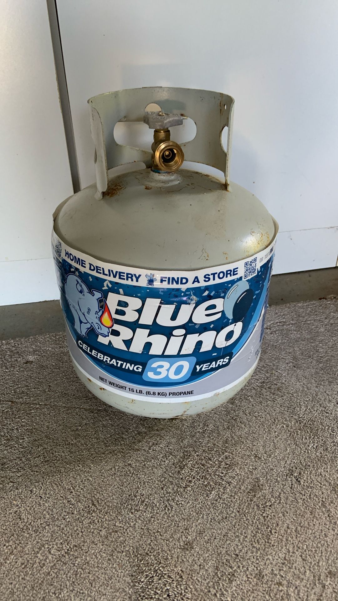 Blue rhino propane tank