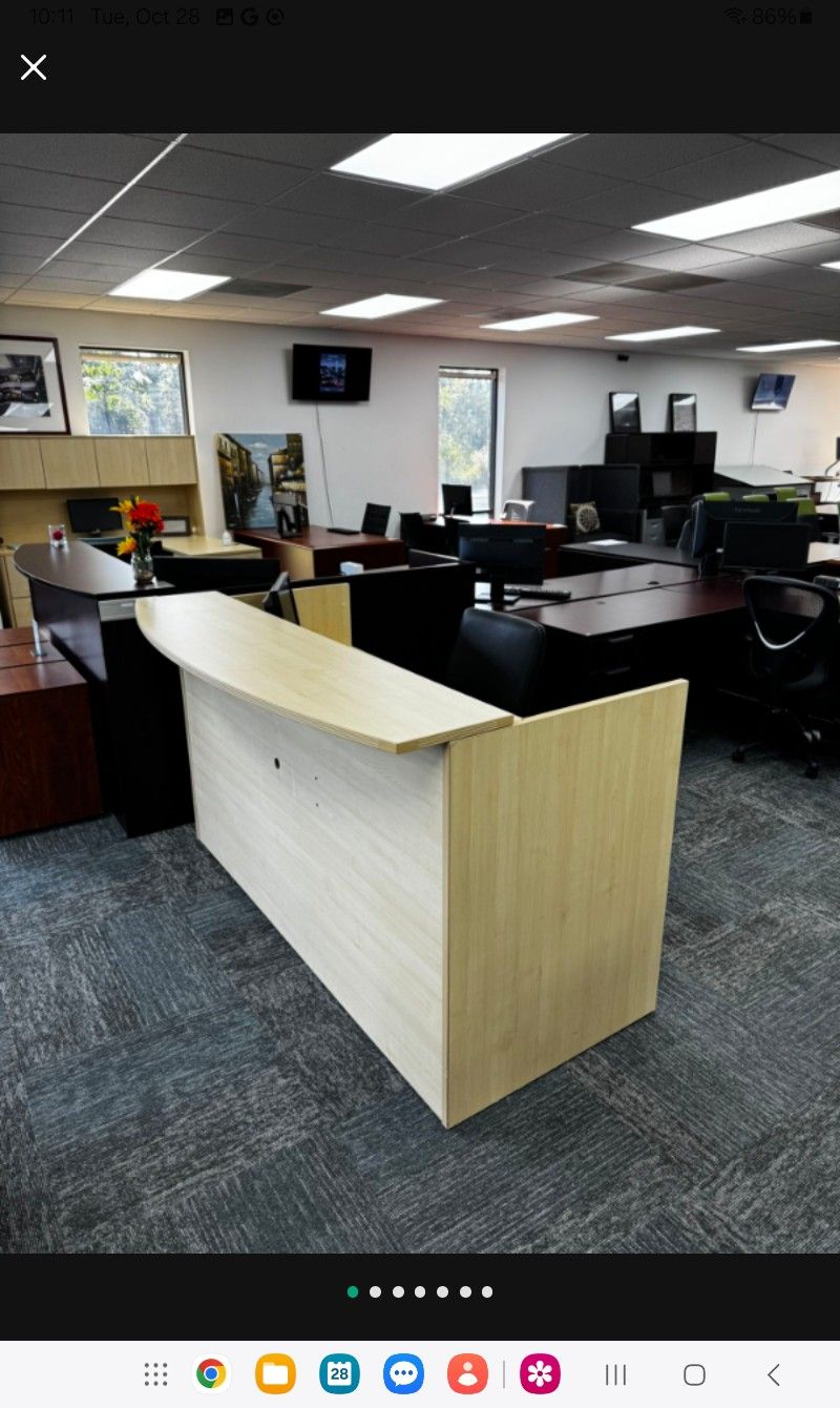 Reception Desk with File Cabinetb| Clearance Sale! 