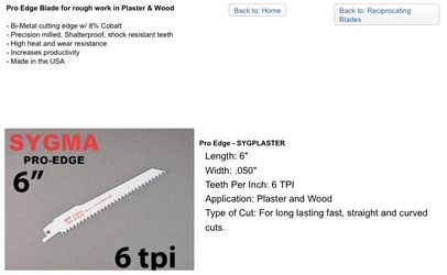 6 inch Pro Edge Plaster Blade