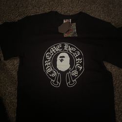 Black Bape X Chrome Hearts Tee Shirt