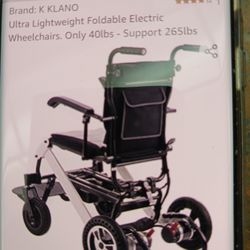 Bran New Wheelchair. Still In The Box