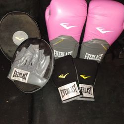EVERLAST BOXING TRAINING GLOVES (USED)