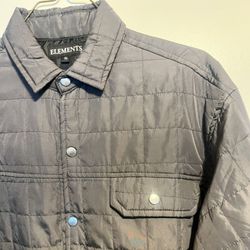 Elements XL Charcoal Black Thin Lightweight Jacket / Shirt. 