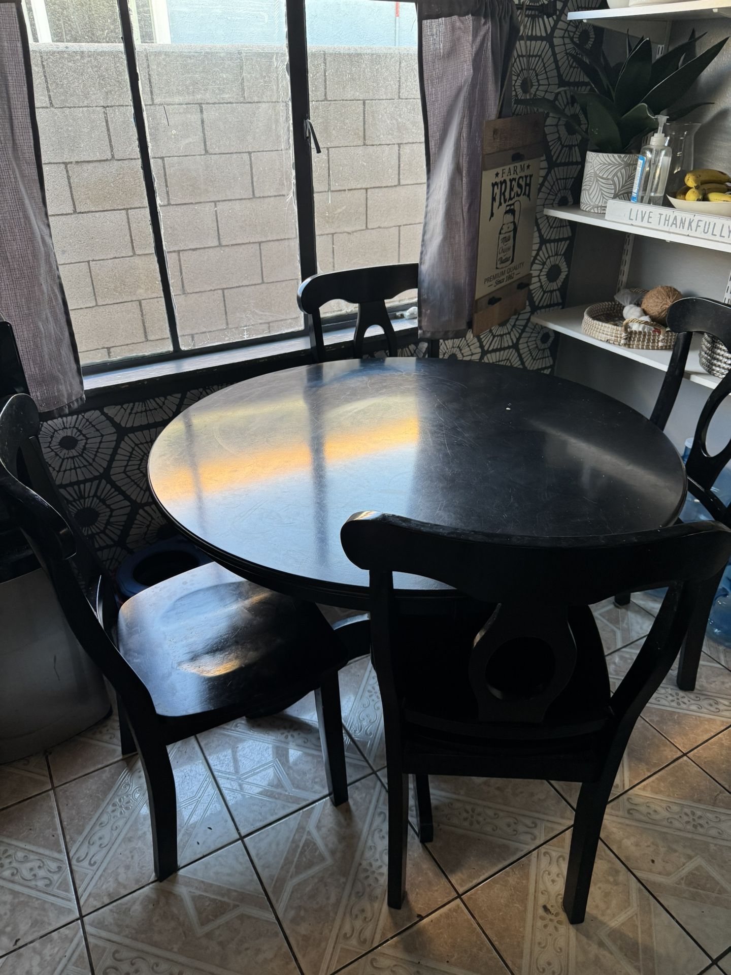 Dining table set for 4