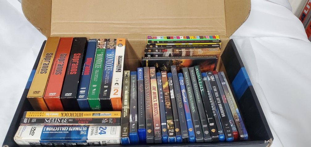 Bluray DVDs Sopranos, Chappelle, Matrix, and MORE