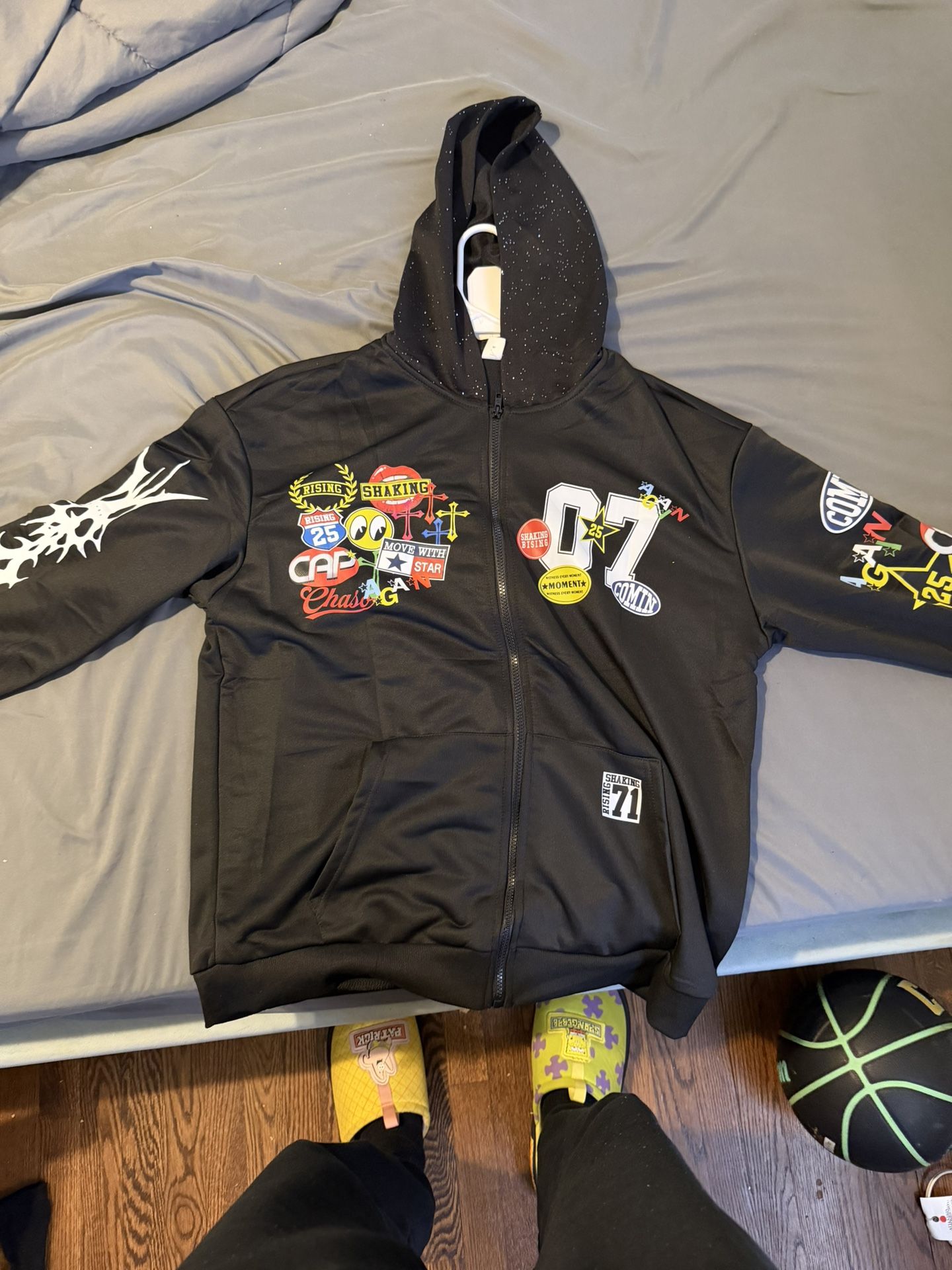 soly hux mens graphic oversized hoodie