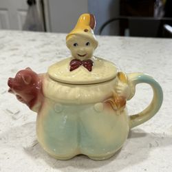 VTG "Tom The Piper's Son" Nursery Rhyme by SHAWNEE Teapot STAMPED