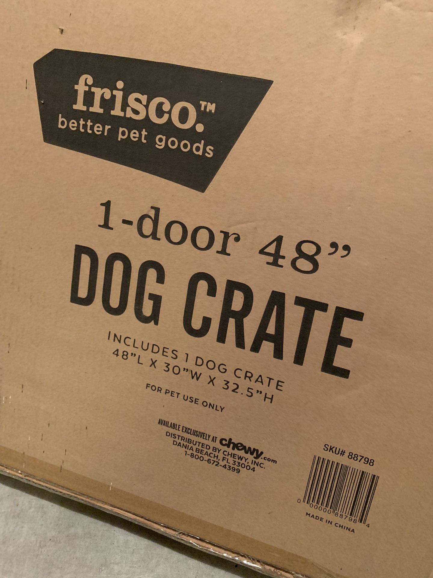 Large frisco dog crate 48”