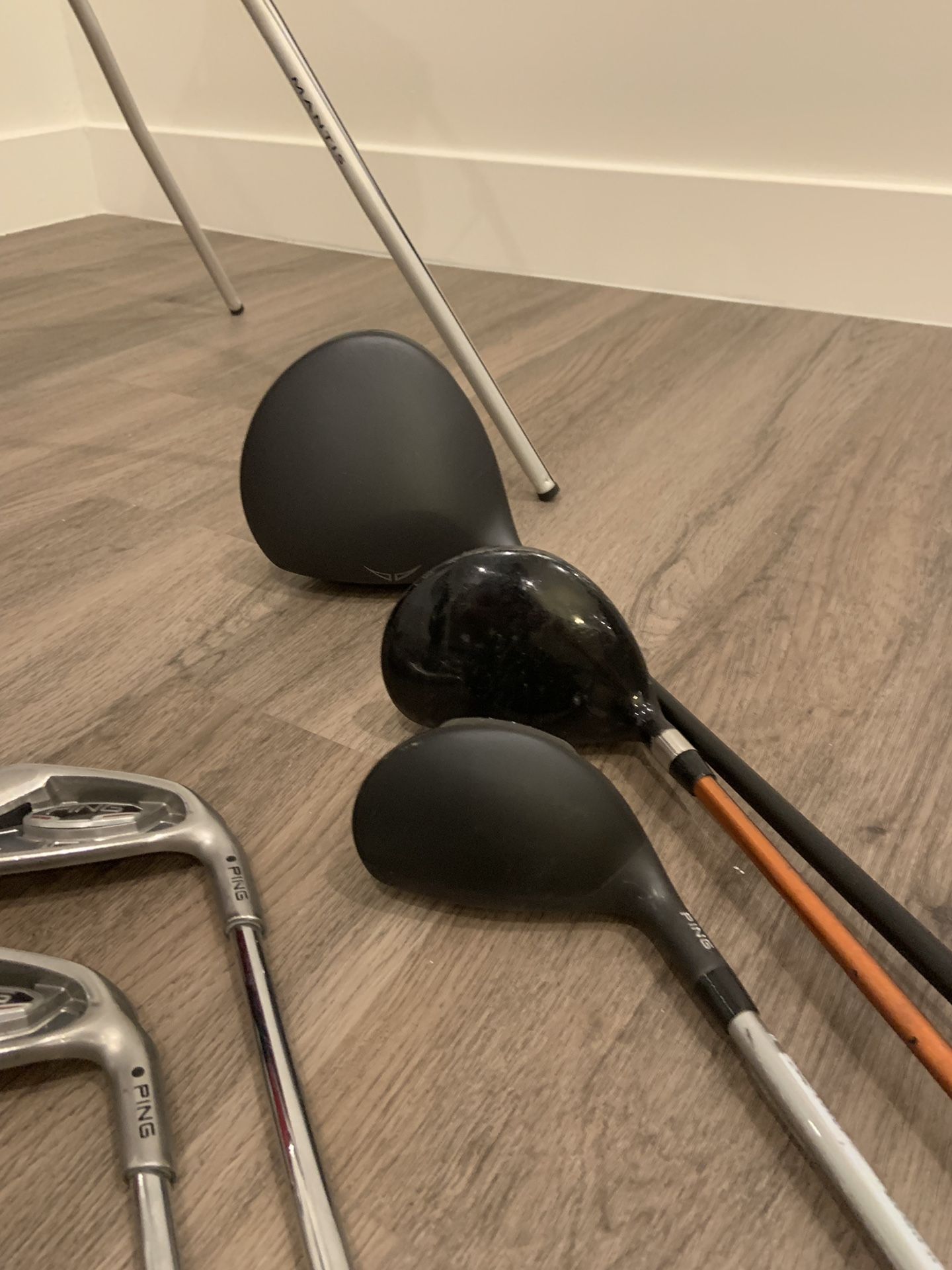 14PC MENS PING GOLF CLUBS SET G25 DRIVER I15 IRON SET TOUR WEDGES BAG