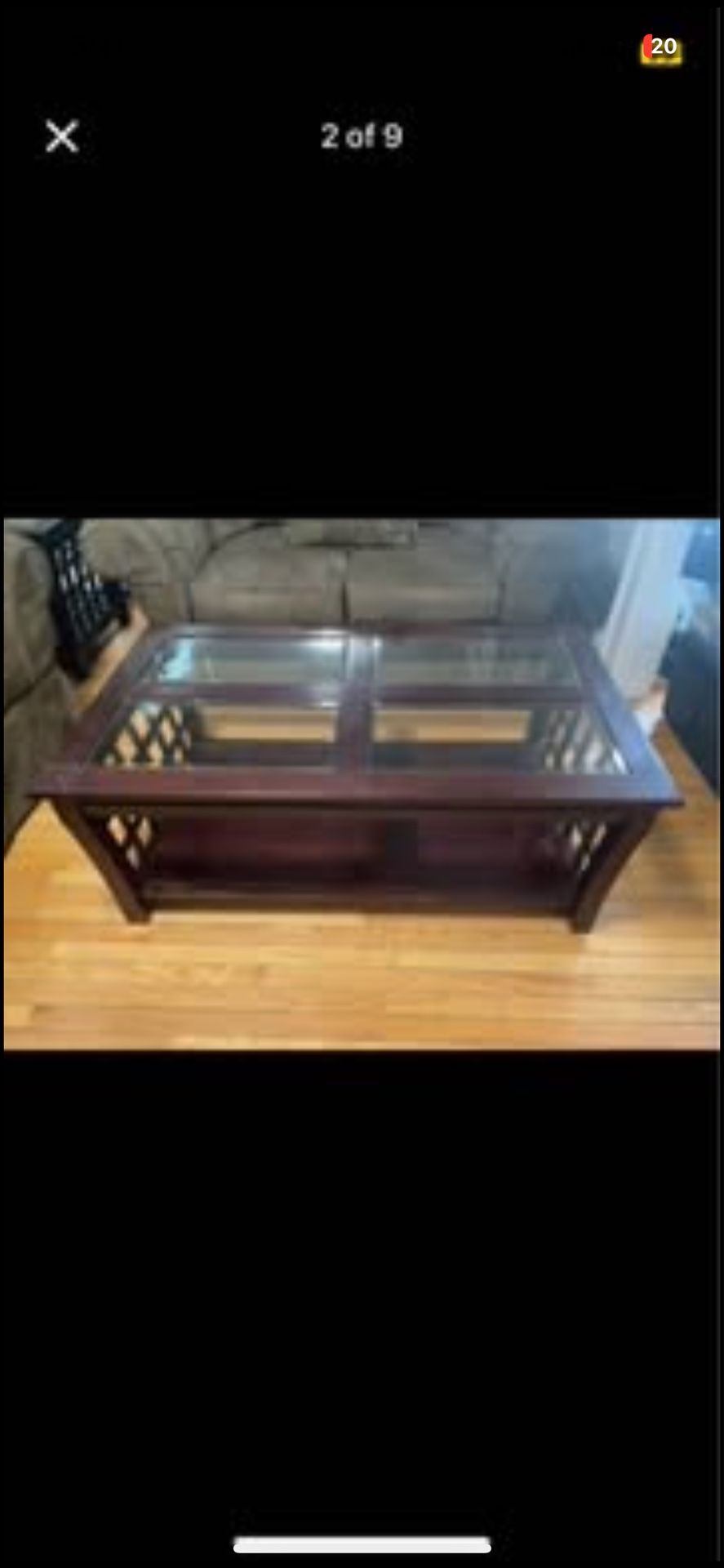 Solid Wood Coffee Table And End Table