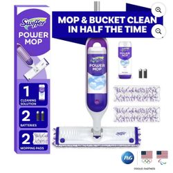 Swiffer Power Mop, Floor Cleaner, Tile, Vinyl, Laminate, Wood, Floor Cleaner, Cleaning Set