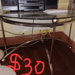 Glass Metal Table 
