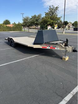 Drive over fender car trailer