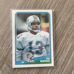 1988 Topps Card Dan Marino 1991 Fleer Ultra Card