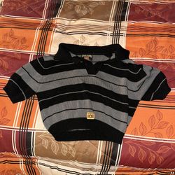 FB County Charlie Brown Crop Top – Medium – Grey/Black – Like New 