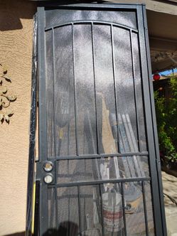 Black Steel Security Door 36x96 | Puerta De Seguridad