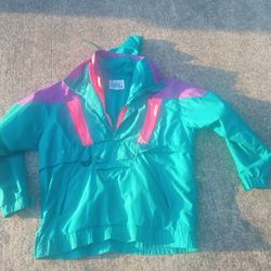 Vintage Medium 90s Snow Jacket Turquoise 