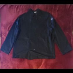 NWOT MENS CHEF SHIRT BLACK SIZE XL 
